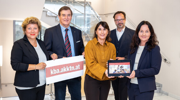 v.l.: Irene Hochstetter-Lackner, Günther Goach, Susanne Kißlinger, Eric Kirschner, Mag. Michaela Eigner Pichler