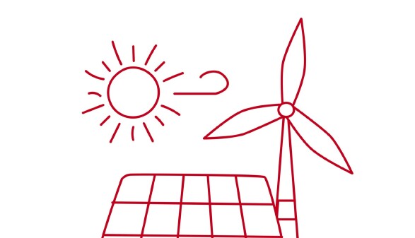 Sonne, Windkraft, Solarenergie