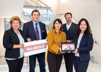 v.l.: Irene Hochstetter Lackner, Günther Goach, Susanne Kiißlinger, Eric Kirschner, Michaela Eigner Pichler