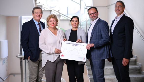 v.l.: Günther Goach, Irene Hochstetter-Lackner, Susanne Kißlinger, Eric Kirschner, Jürgen Kopeinig