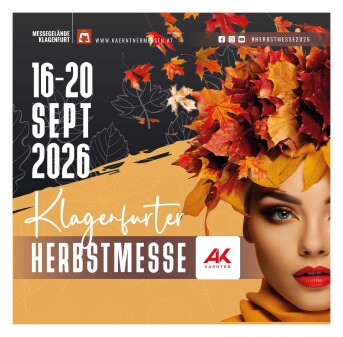 Herbstmesse Klagenfurt 2026 - 16.6 Gratis Eintritt