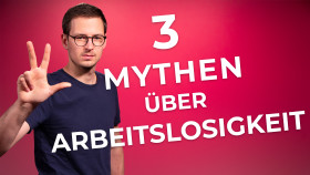 Thumbnail: Junger Mann hebt drei Finger. 3 Mythen über Arbeitslosigkeit. © AK Wien, AK Wien