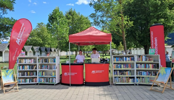B&uuml;cherinsel im Strandbad Klagenfurt